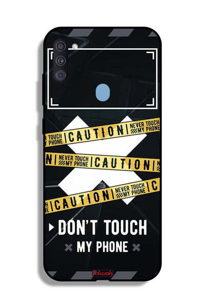 Tolwak Samsung Galaxy A11 Protective Case Cover Caution Never Touch My Phone