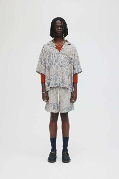 American Rag Cie قميص أنيق جديد بياقة Wave Camp لموسم الصيف |   ملاءمة مريحة، نسيج ناعم