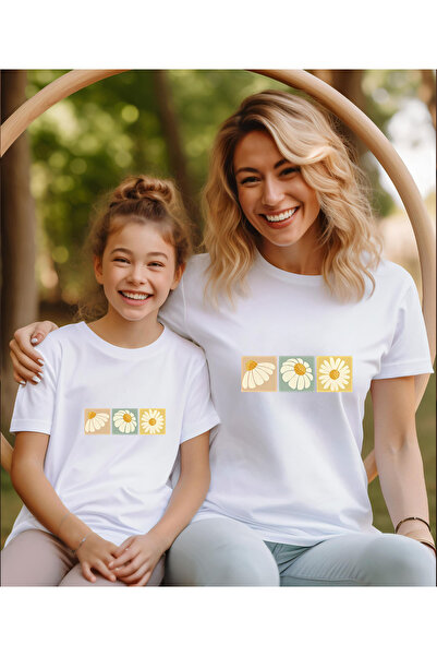 ASELİNDA Tricou combinat cu imprimeu flori mama-fiica (un singur articol, ada...