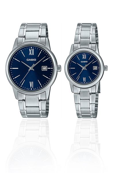 Casio Women's Stainless Steel Analog Wrist Watch LTP-V002D-2B3UDF