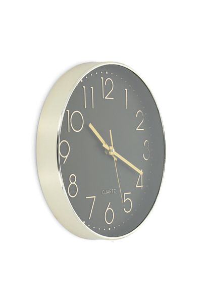 Atmosphera Laure Elegant and Modern Design 3D Wall Clock Burgundy 30cm