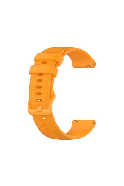 SKYDDAR INNOVATION Silicone Strap for Samsung Galaxy Watch 4/5/Active 2, Huawei Watch GT 3 /GT 3 Pro, W006 - Orange