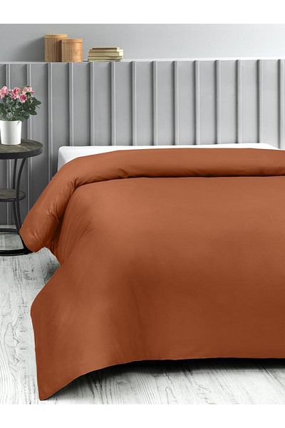 Karna Home Κλασικό Βαμβακερό Σατέν Παπλωματοθήκη Μονό 150x220