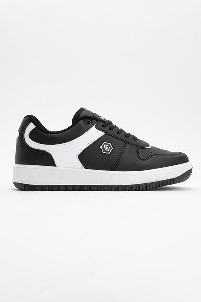 CCWAY AYAKKABI Lace-Up Men's Sports Shoes Black White