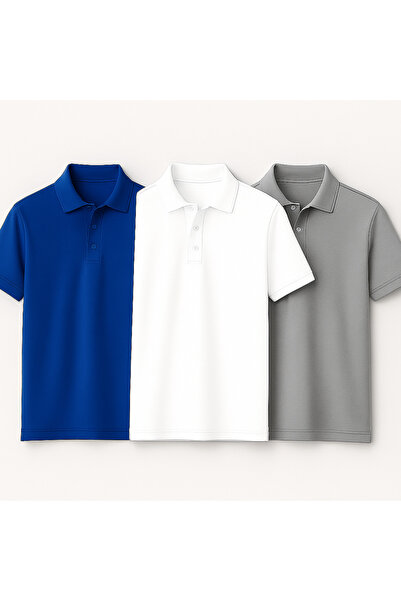 FATBAG Men's Solid Regular Fit Half Sleeve Polo T-Shirts (Combo Pack of 3)