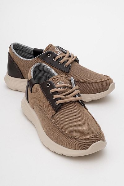 CCWAY AYAKKABI Men's Denim Shoes Mink