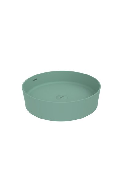 Creavit Loop Yuvarlak Masa Üstü Çanak Lavabo Ø45 cm Nil Yeşili