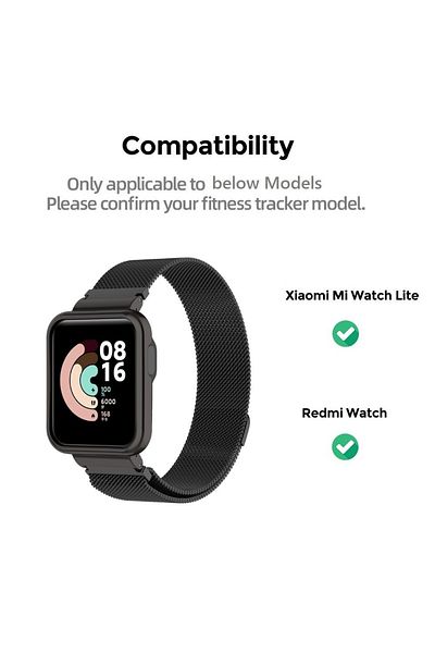 O Ozone Mi Smart Watch Lite/Redmi Band | Metal Milanese Magnetic Stainless Steel WristBand Strap | Blue