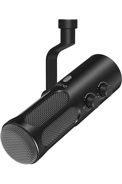 Fifine XLR/USB Podcast Dynamic Microphone for Streaming, Studio XLR Microphone, PC Streamer Mic All