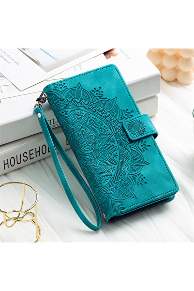 Choice جراب وحزام جلدي أخضر قابل للطي لهاتف Galaxy S25 Ultra، متوافق مع S26، ...