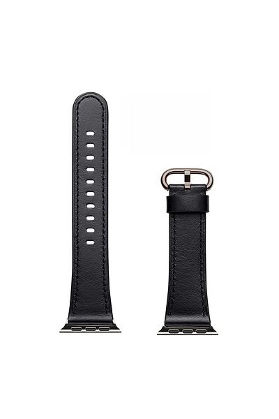 O Ozone Apple Watch Ultra 49mm / 45mm / 44mm / 42mm | Leather Straps| Black