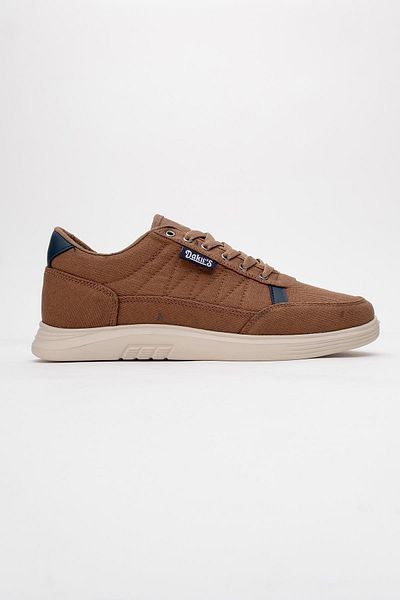CCWAY AYAKKABI Men's Lace-Up Denim Sports Shoes Mink