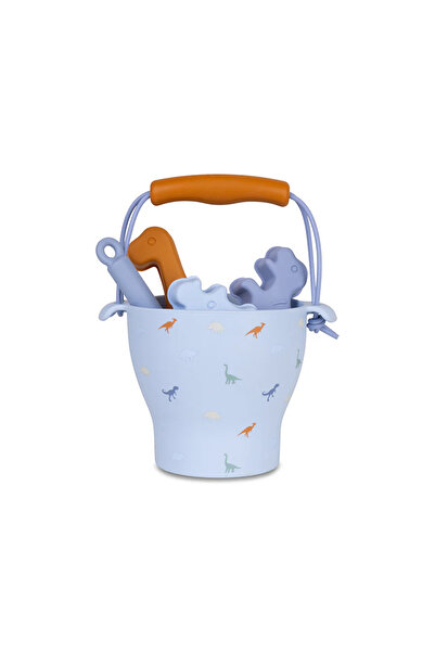 Swim Essentials Dinosaur Silikon Oyuncak Seti - Kova, Kürek ve 3 adet Kalıp