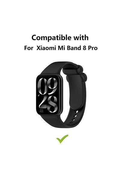 O Ozone Pack of 4) Silicone Straps For Xiaomi Mi Smart Band 8 Pro - Multicolor