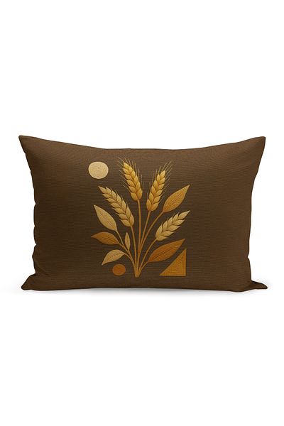 Bertille Home Husă de pernă imprimată digitală pe două părți (aspect de model de broderie Punch/Punch)