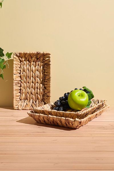 Perotti Cliento 3-Piece Rectangular Wicker Presentation Set