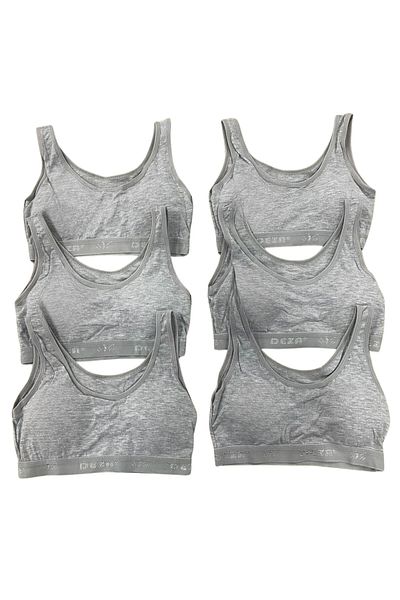 BUTİK1AVM Girl's Bustier Padded Thick Combed Cotton Training Bra 3 Pieces
