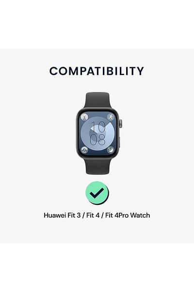 O Ozone Huawei Watch Fit 3 | Leather Straps | Red