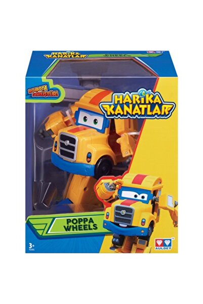 MEGA Harika Kanatlar Araca Dönüşen Poppa Wheels Dönüşebilen Büyük Boy