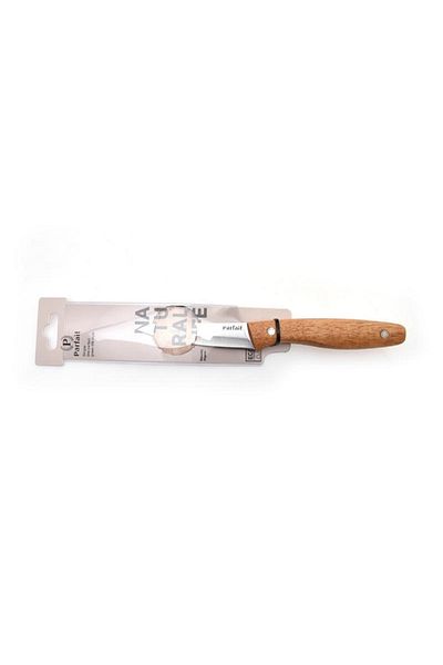 Parfait Paring Knife with Wooden Handle Silver and Brown 8cm