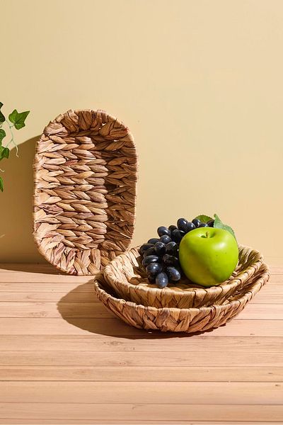 Perotti Cliento 3-Piece Oval Wicker Presentation Set