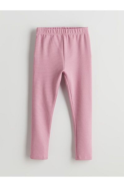 LC Waikiki Lilac Girls' Leggings with Elastic Waist