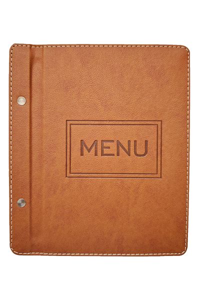 ankara menü A5 23X15 cm Blue Thermo Leather Menu Container – Transparent Acetate, Handcrafted Production