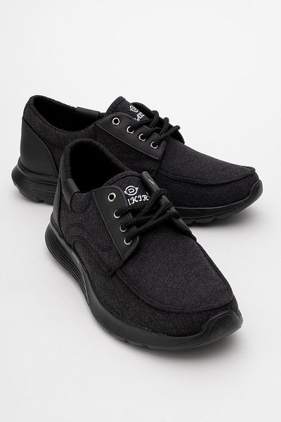 CCWAY AYAKKABI Men's Denim Shoes Black Black