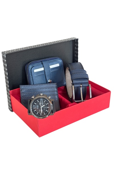 Tisaati Premium Serisi Özel Kutulu Lüks Deri Yatay Fermuarlı Spor Cüzdan Keme...