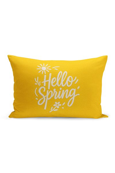 Bertille Home Husă de pernă imprimată digitală pe două părți (aspect de model de broderie Punch/Punch)