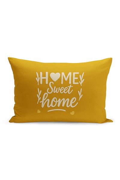 Bertille Home Husă de pernă imprimată digitală pe două părți (aspect de model de broderie Punch/Punch)