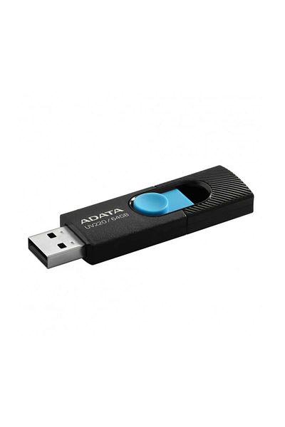 Adata Memory Stick Usb 2.0 Flashdrive, 64gb, , Memory Stick Uv220, Black