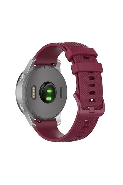 SKYDDAR INNOVATION Curea din silicon pentru Samsung Galaxy Watch 4/5/Active 2, Huawei Watch GT 3 /GT 3 Pro, W006 - Bordeaux