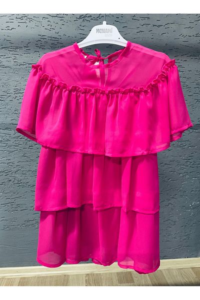 monami kids Shoulder to Shoulder Chiffon Dress