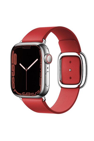 O Ozone Apple Watch 41mm / 40mm / 38mm | Leather Straps |Red