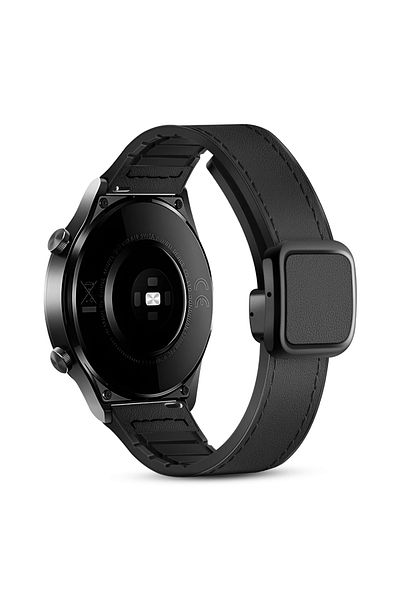 O Ozone 22mm Silicone Bands | Samsung Galaxy Watch 3 45mm/Galaxy Watch 46mm/Gear S3 Frontier/Classic | Black