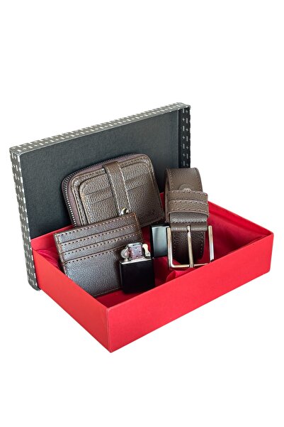 Tisaati مجموعة محفظة رياضية فاخرة من الجلد بسحاب أفقي مع حامل بطاقات ولاعة لل...