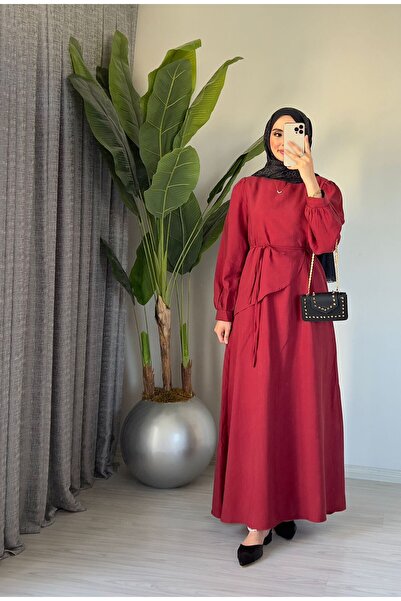 Molly Nelly Γυναικείο μακρύ καλοκαιρινό φόρεμα με λεπτομέρεια γιακά σάλι