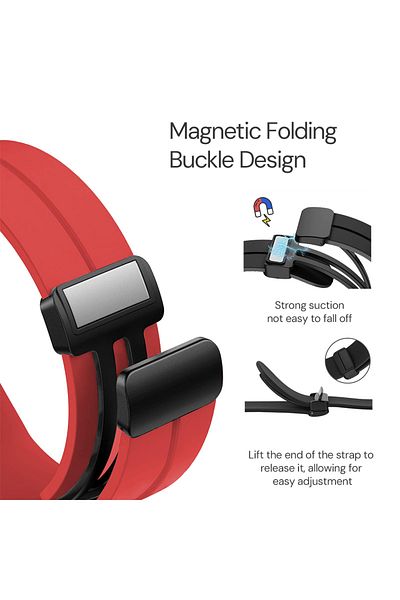 O Ozone CMF by Nothing Watch Pro Silicone Bands | Red