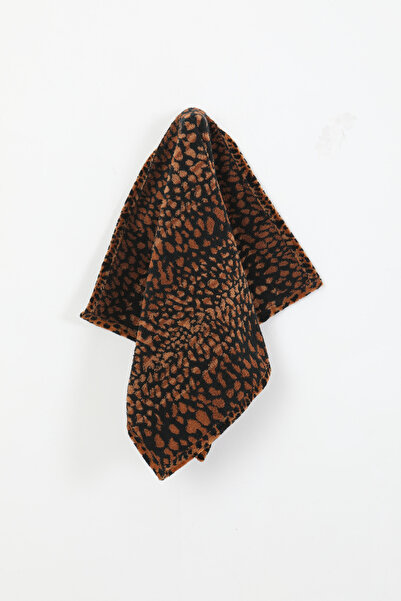 Homelover 100% Cotton Ultra Luxury Quality Leopard Pattern Hair Towel Hand Towel and Bath Towel - 50 X 80 cm