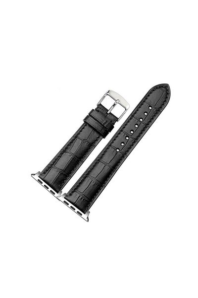 O Ozone Apple Watch Ultra 49mm / 45mm / 44mm / 42mm | Leather Watch Band | Black