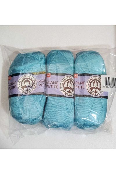 Ören Bayan Madame Petıte Anti-Pilling Baby Wool 3 Pack Light Turquoise 131