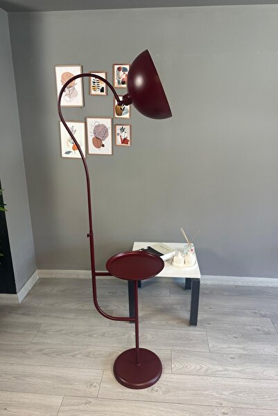 Bamyum Vişne Çürüğü Lambader Modern Dekoratif Metal Oturma Odası Çalışma Odası Zemin Lambası