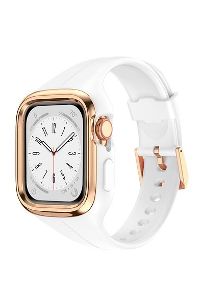 O Ozone Silicone Sports Band For Apple Watch Band 41mm 40mm 38mm -White