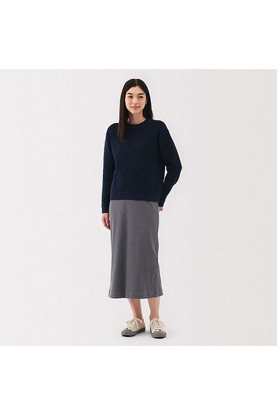 Muji Stretch Ribbed Slim Skirt