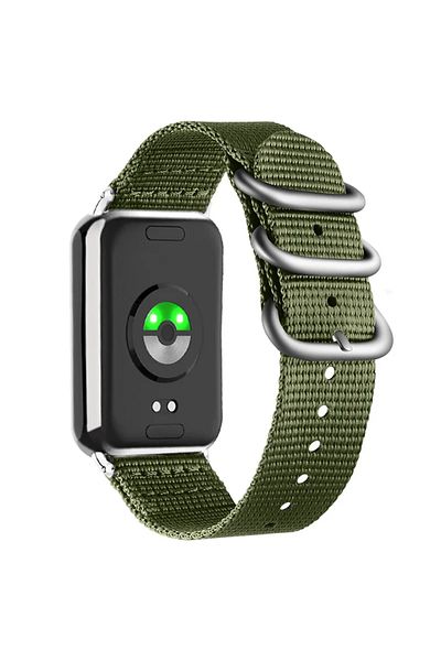 O Ozone Woven Nylon Strap For Xiaomi Smart Band 8 Pro - Green