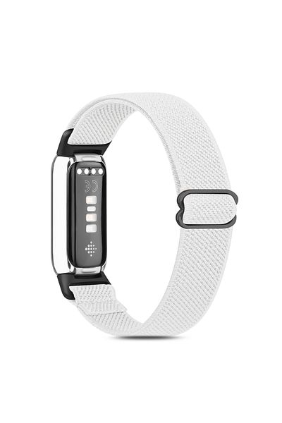 O Ozone Nylon Band For Fitbit Luxe Bands for Women Men -White