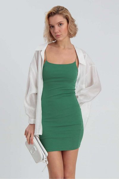 Suzi Cotton Dress with Cord Hanger 0045