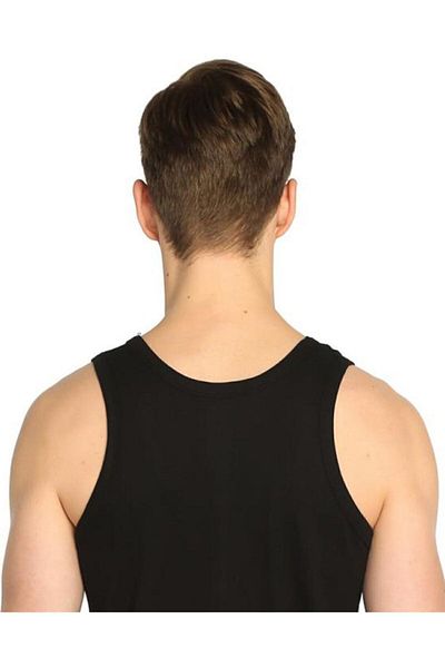 Tutku 0102 Men's Black 6 Pack Rib Classic Singlet