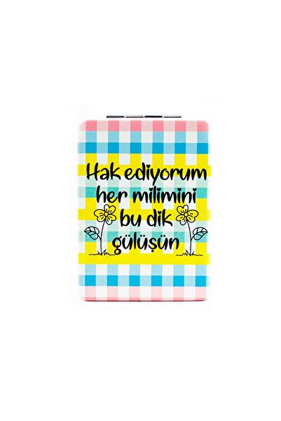 PALTO TASARIM Hakediyorum Her Milimini Bu Dik Gülüşün Cep Çanta Makyaj Aynası...